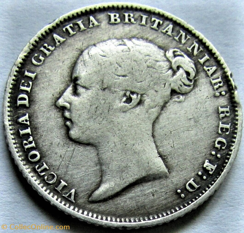 Victoria - Sixpence 1844 Kingdom of Great Britain monnaies monde royaume uni victoria sixpence 1844 kingdom of great britain