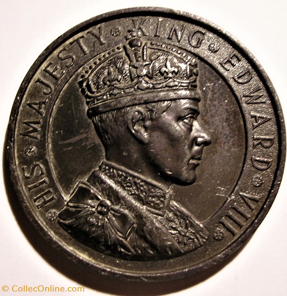 Edward VIII - Coronation Medal 1937 Britannia - UK 2 medaille royaume uni edward viii coronation medal 1937 britannia uk