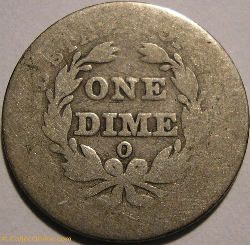 1838 o Dime / 10 Cents monnaie monde etat uni 1838 o dime 10 cents