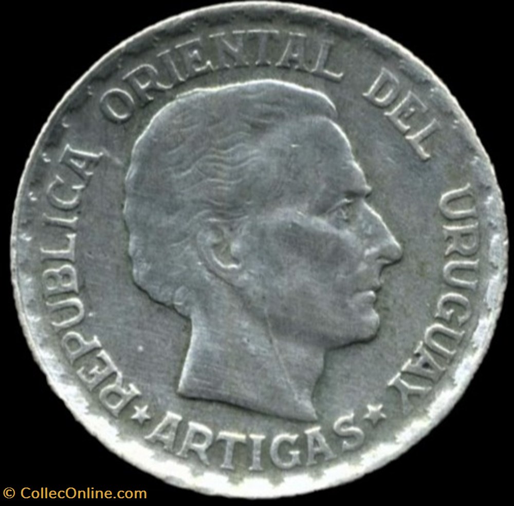 Uruguay - 50 Centésimos 1943 - José Artigas monnaies monde uruguay 50 centesimos 1943 jose artigas