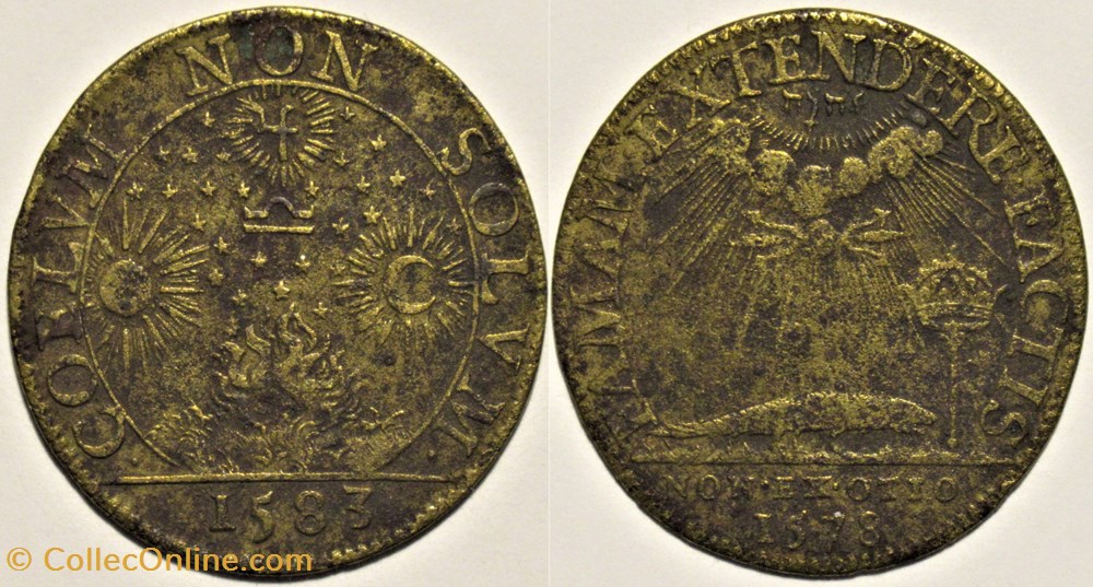 Henri III - 1583, Jeton ésotérique d'Armand de Biron monnaies paranumismatique jetons poids henri iii 1583 jeton esoterique armand de biron