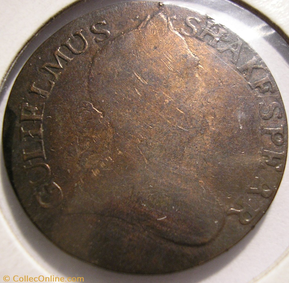 1791 G. Shakespear - Britons Rule - No Regal HalfPenny Token monnaies monde royaume uni 1791 g shakespear britons rule no regal halfpenny token