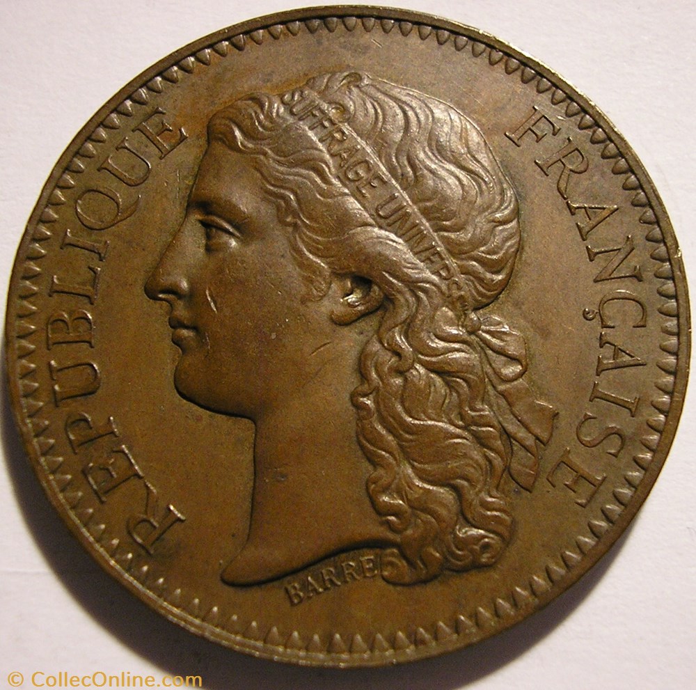 Administration des Monnaies, Jeton 1878 - Exposition Universelle Paris 2 medaille france monetaire necessite administration des monnaies jeton 1878 exposition universelle paris