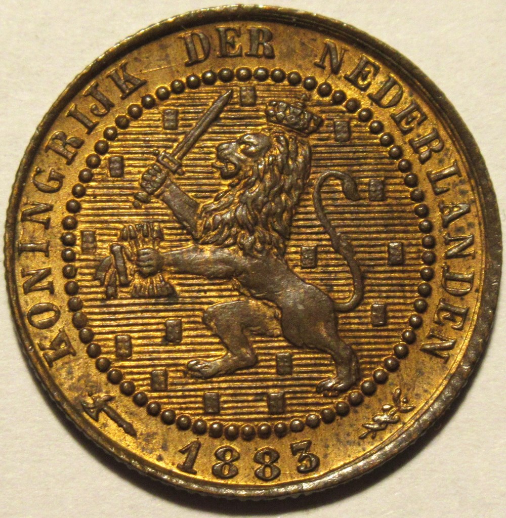 monnaies monde pays bas willem iii of nederland 1 cent 1883