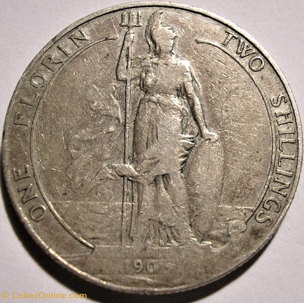 Edward VII - One Florin 1906 United Kingdom monnaie monde royaume edward vii one florin 1906 united kingdom