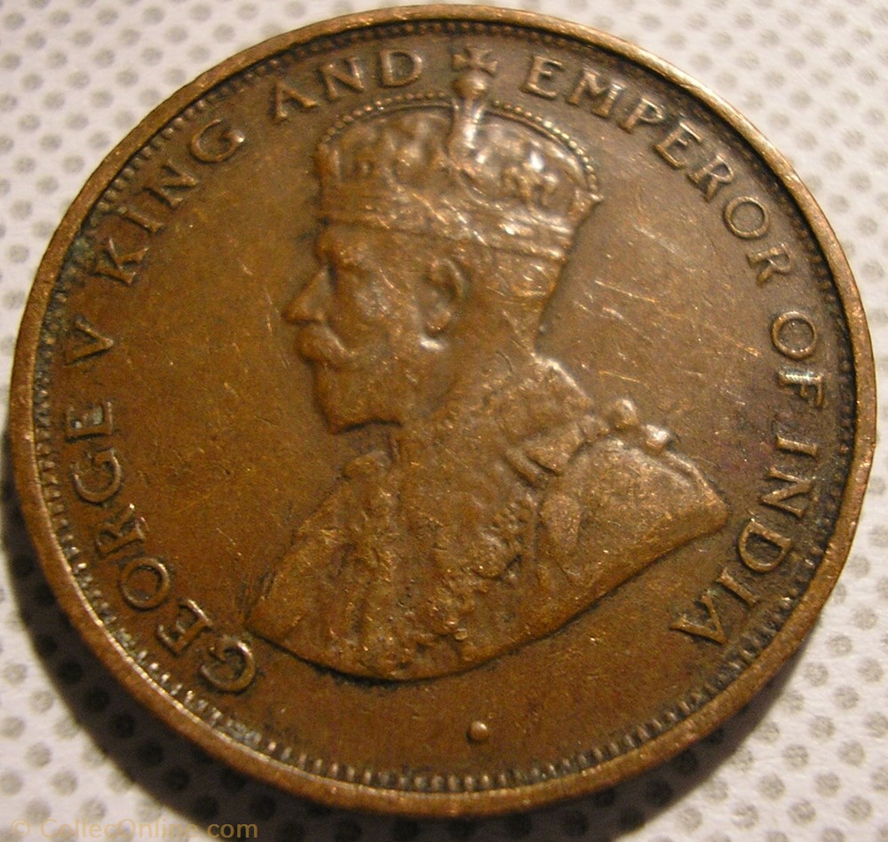 George V - One Cent 1928 - Ceylon monnaies monde sri lanka george v one cent 1928 ceylon