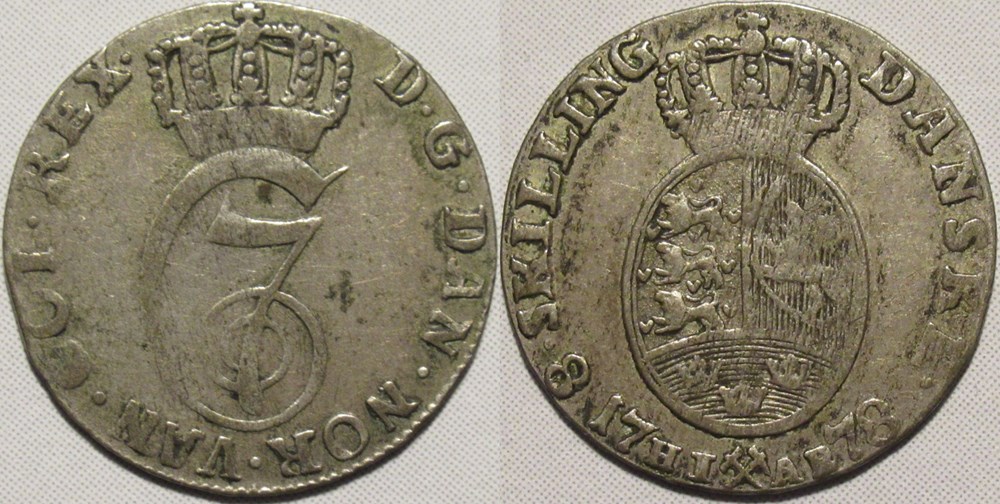 monnaies monde norvege christian vii of norway 8 skilling danske 1778