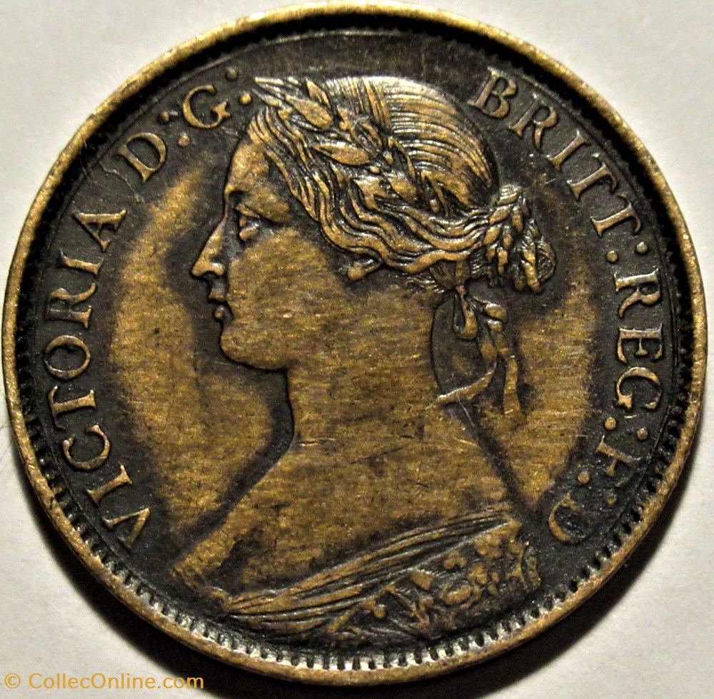 Victoria - One Farthing 1860 - Kingdom of Great Britain 2 monnaies monde royaume uni victoria one farthing 1860 kingdom of great britain