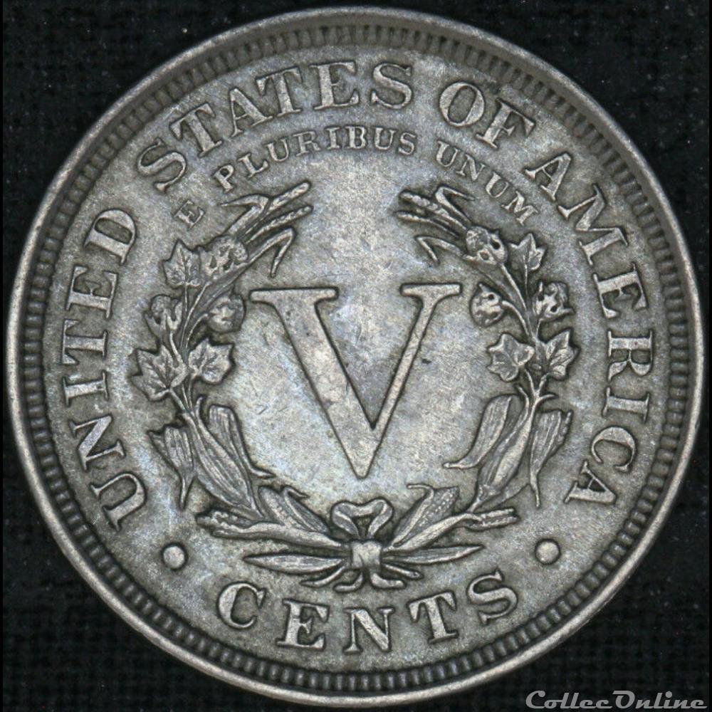 1905 5 Cents monnaie monde etat uni 1905 5 cents