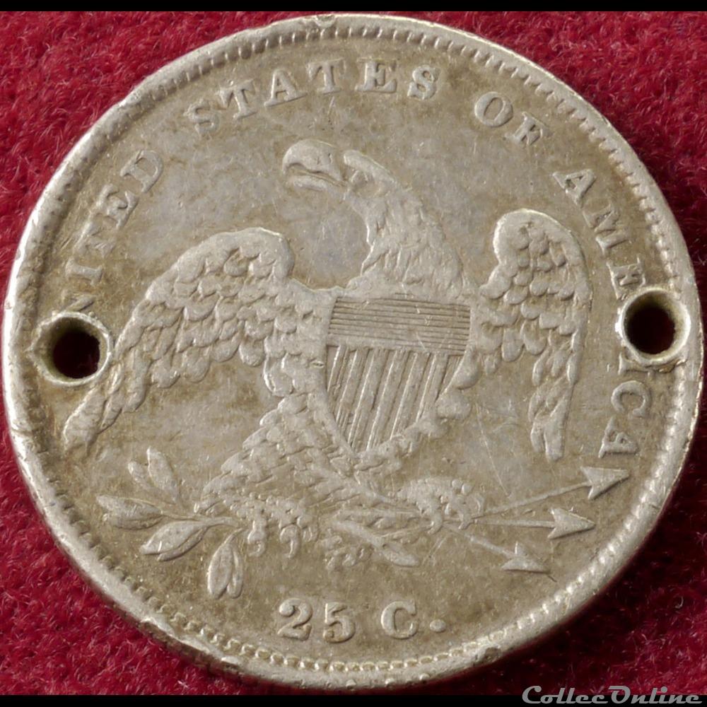 1831 Capped Bust 25 Cents monnaie monde etat uni 1831 capped bust 25 cents