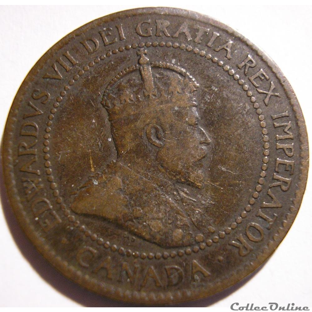monnaie monde canadum edward vii 1 cent 1903