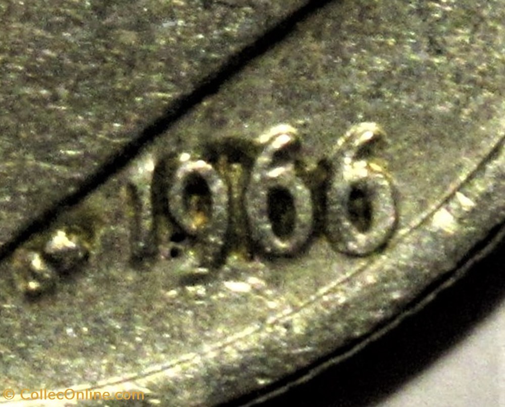 1966 Dime - Doubling Date & Motto 4 monnaies monde etats unis 1966 dime doubling date motto