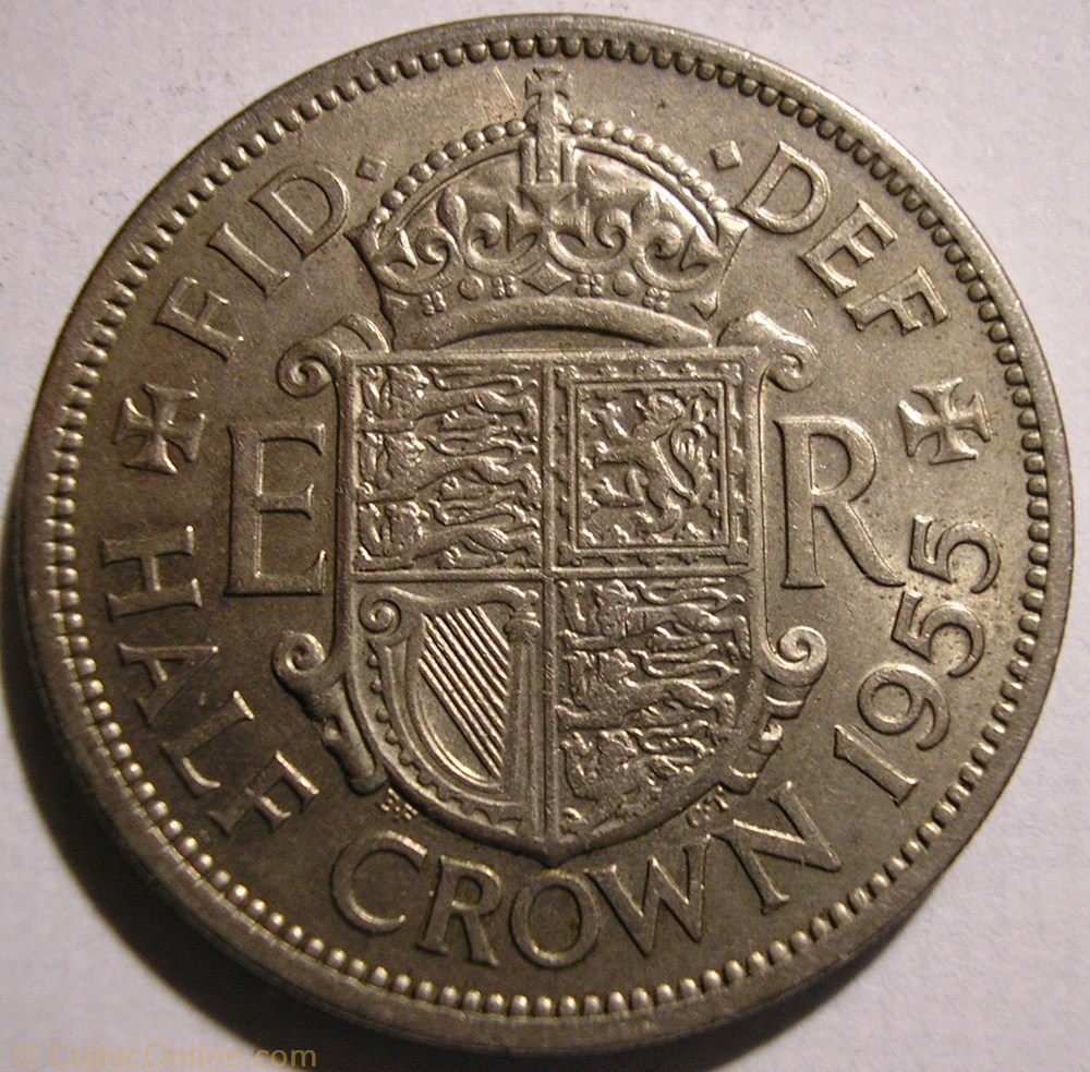 Elizabeth II Half Crown 1955 Coins World United Kingdom