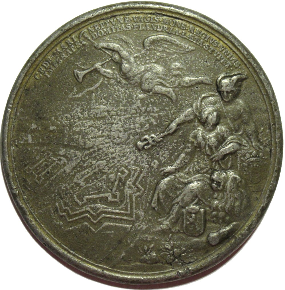 1675 Fortifications of Brussels Medal - J. D. de Zúñiga y Fonseca monnaies paranumismatique jetons poids 1675 fortifications of brussels medal j d de zuniga y fonseca