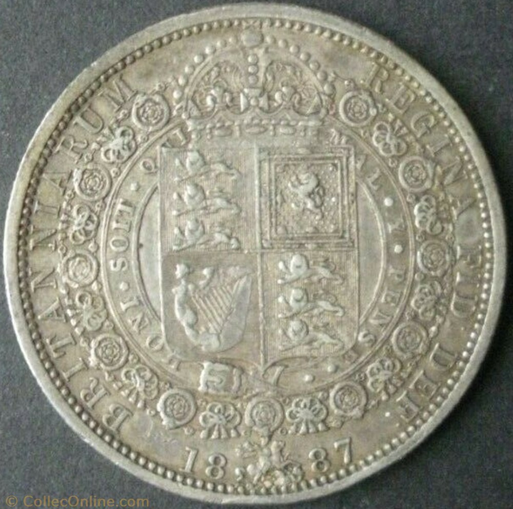 Victoria - Jubilee Half Crown, 1887 - Kingdom of Great Britain monnaies monde royaume uni victoria jubilee half crown 1887 kingdom of great britain