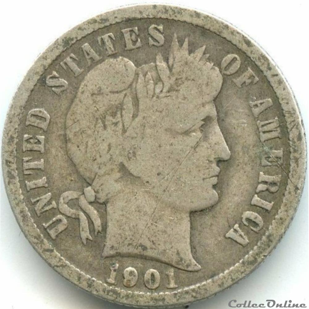 1901 New Orleans Dime monnaies monde etats unis 1901 new orleans dime