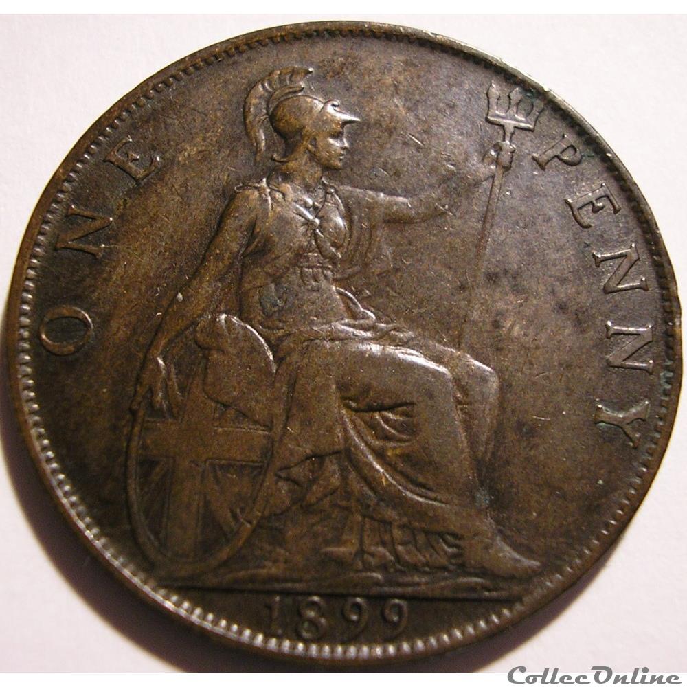 Victoria - One Penny 1899 - Kingdom of Great Britain monnaie monde royaume uni victoria one penny 1899 kingdom of great britain
