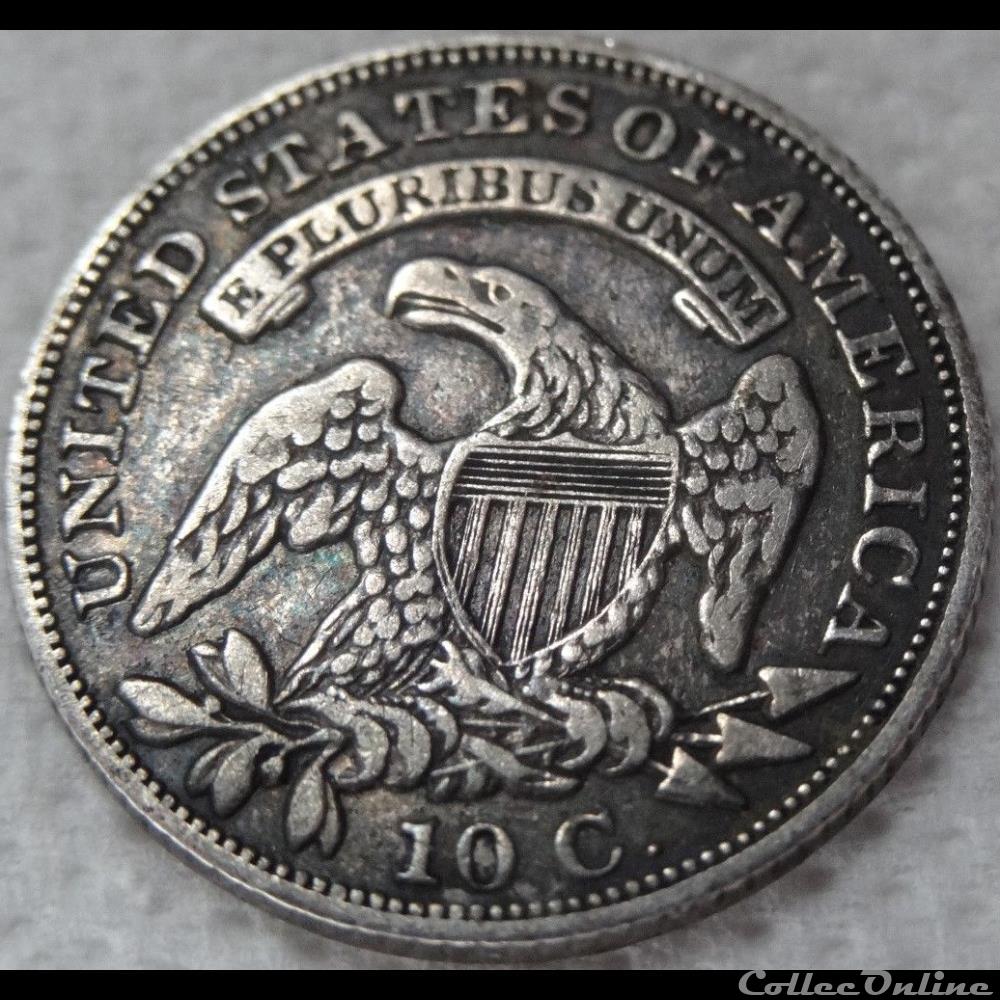 monnaie monde etat uni 1829 dime 10 cents ex 2