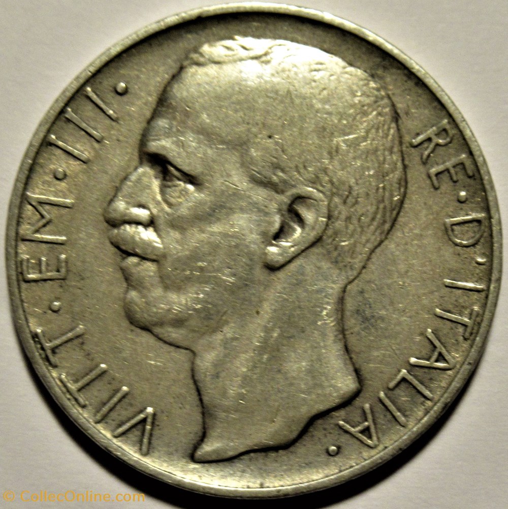 1928 Royaume d'Italie, 10 Lire, Roma - Vittorio Emanuele III 2 monnaies monde 1928 royaume italie 10 lire roma vittorio emanuele iii