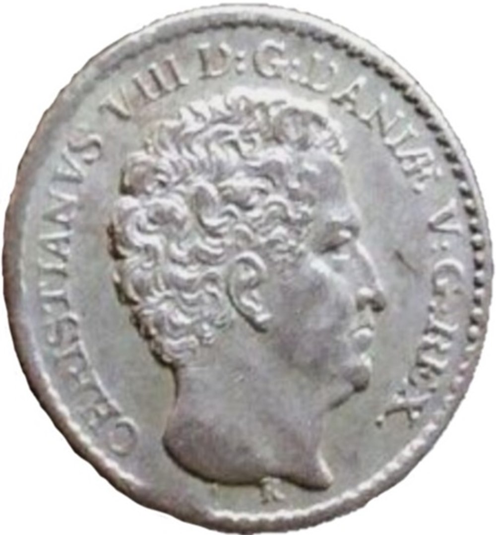 Christian VIII Denmark - 3 Rigsbankskilling 1842 (var.) monnaies monde danemark christian viii denmark 3 rigsbankskilling 1842 var