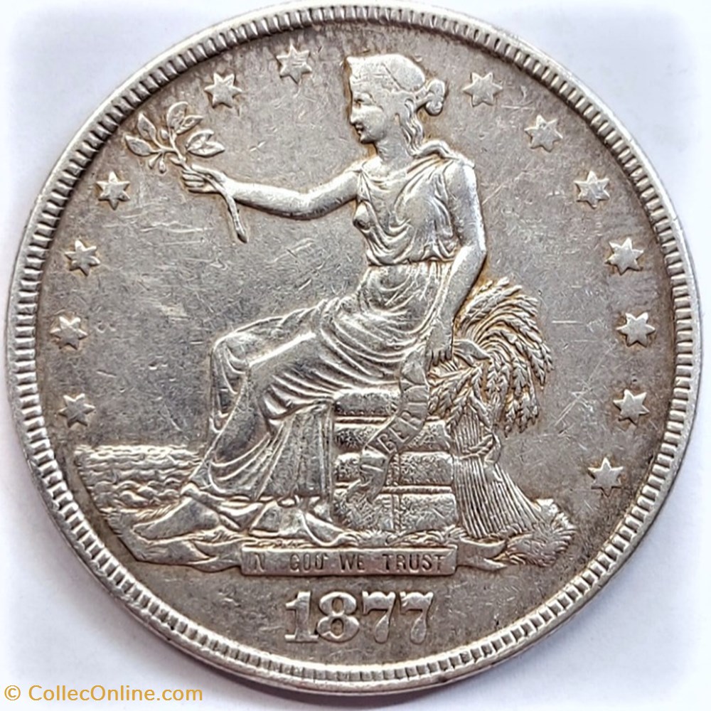 1877 One Dollar, Philadelphia monnaies monde etats unis 1877 one dollar philadelphia