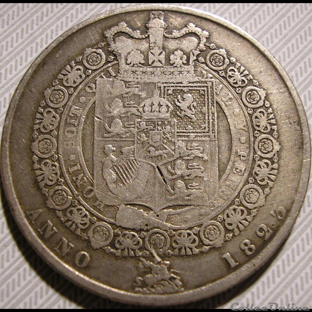 George IV - Half Crown 1823 4 monnaie monde royaume uni george iv half crown 1823