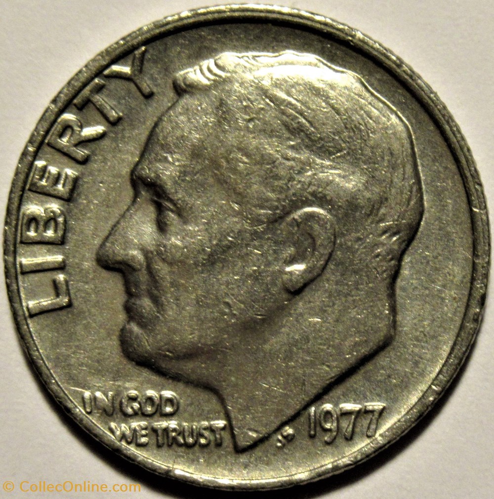 1977 Dime - Error monnaies monde etats unis 1977 dime error