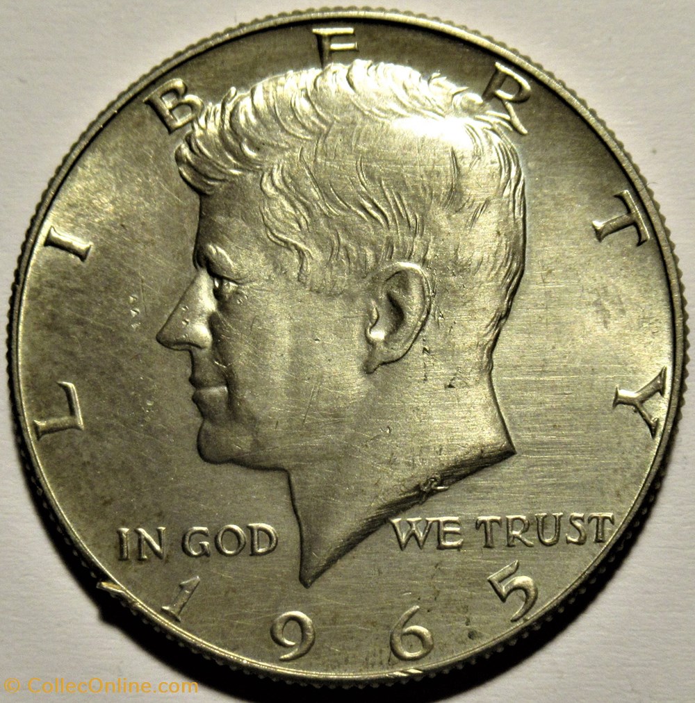1965 Denver Half Dollar monnaies monde etats unis 1965 denver half dollar