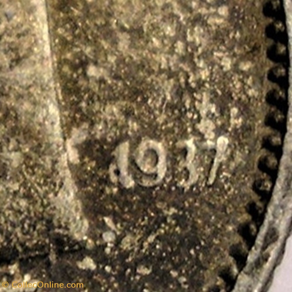 George VI - 10 Cents 1937 - Error 3 monnaie monde canadum george vi 10 cents 1937 error