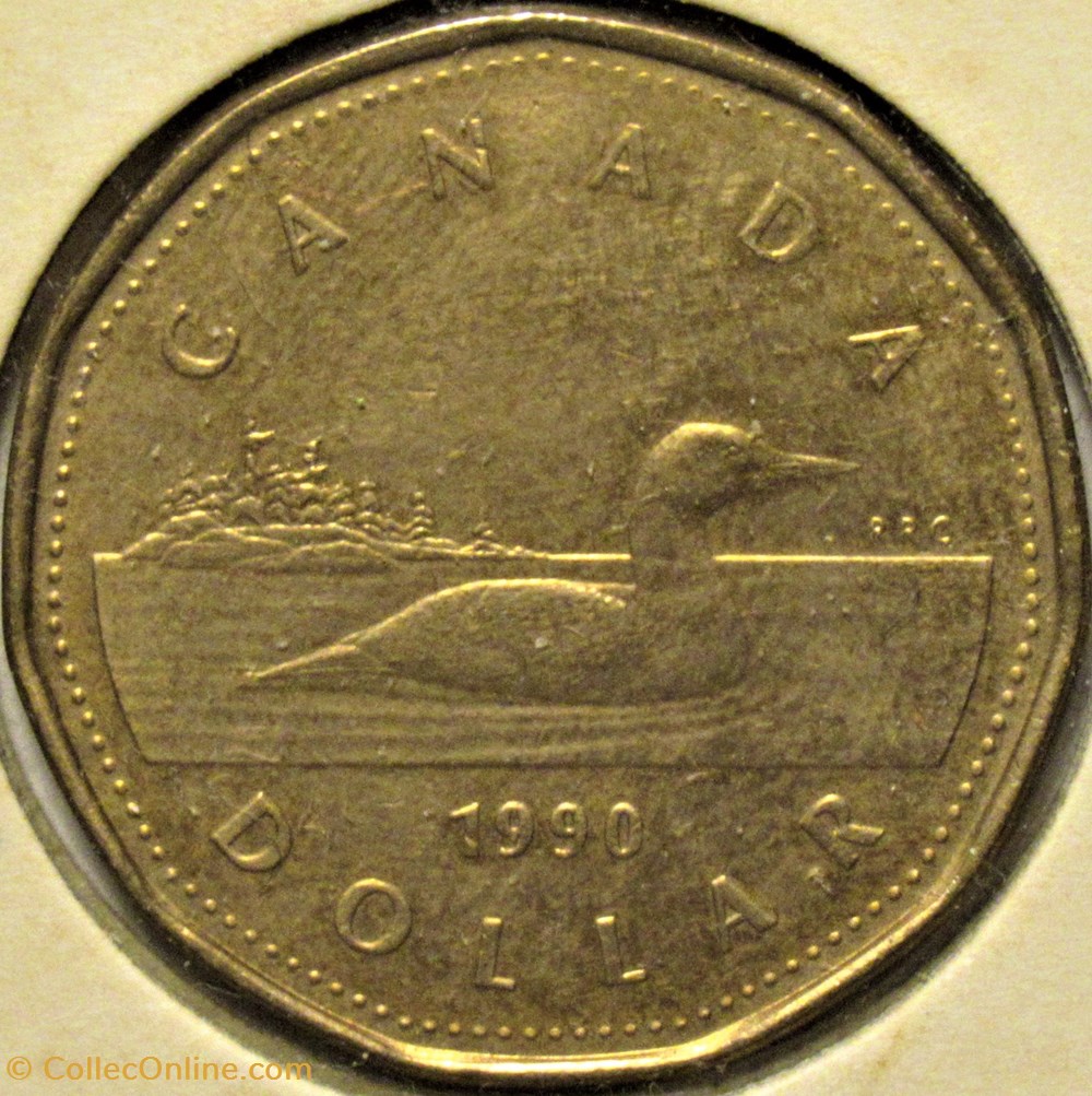 Elizabeth II One Dollar 1990 Coins World Canada Edge Plain elizabeth-ii-one-dollar-1990-coins-world-canada-edge-plain
