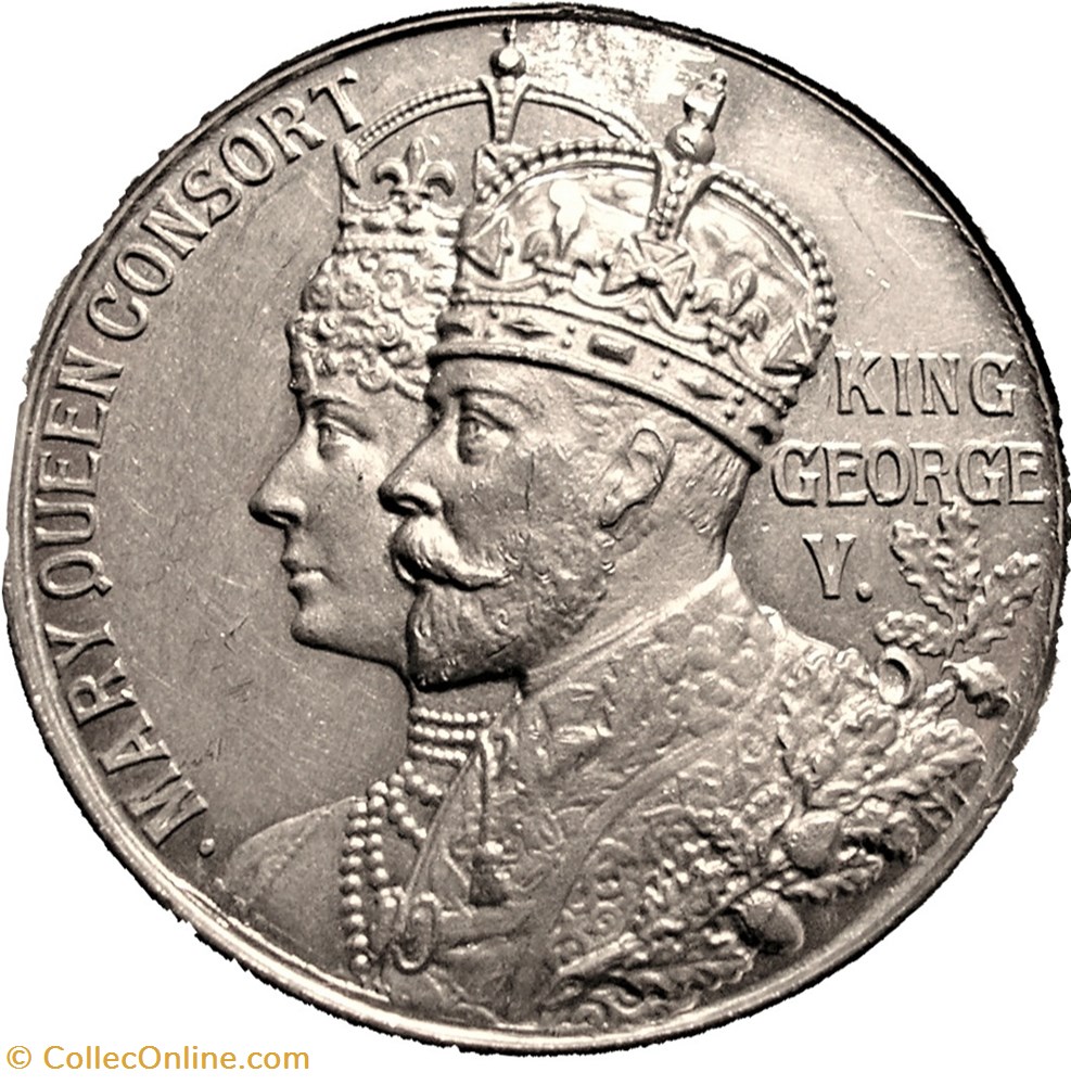 monnaie jeton mereaux george v mary 1911 coronation medal westminster uk