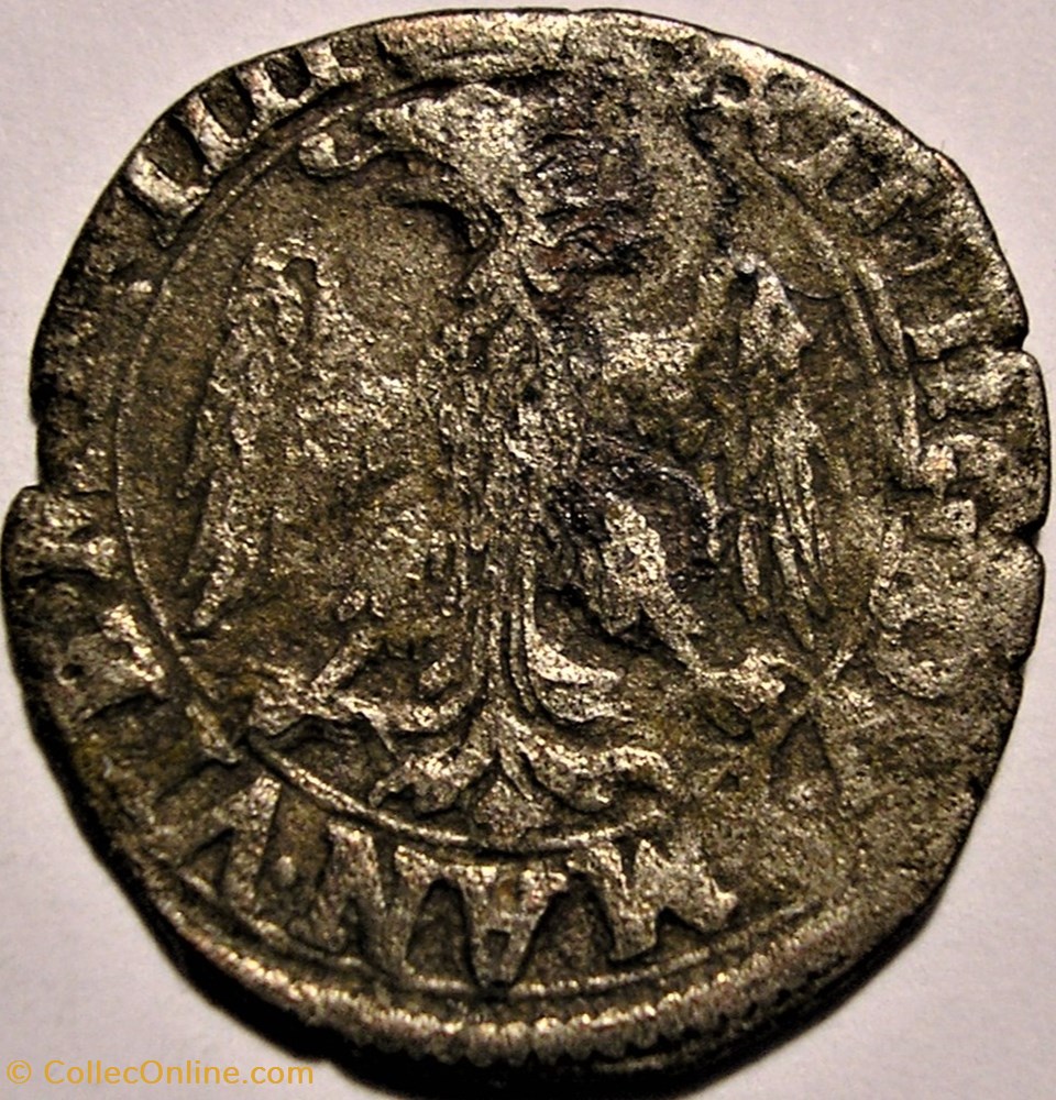 1612 Duchy of Monferrato, Parpagliola with Saint Francis - Francesco IV Gonzaga monnaies europe medievale duche de mantoue 1612 duchy of monferrato parpagliola with saint francis francesco iv gonzaga