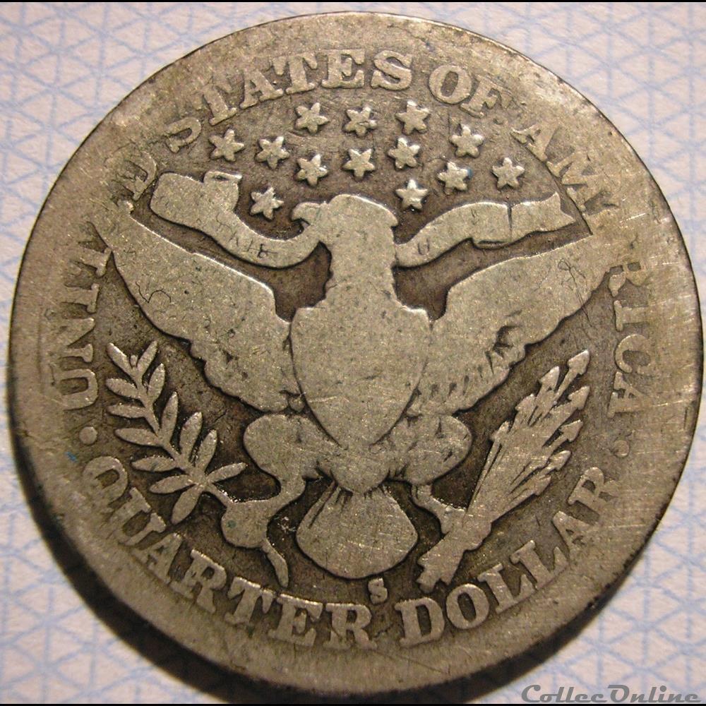 1905 San Francisco Quarter $ monnaie monde etat uni 1905 san francisco quarter