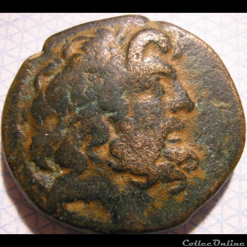 monnaie antique av jc ap grecque antiocheia seleucis pieria c 90 89 bc ae20 dichalkoi