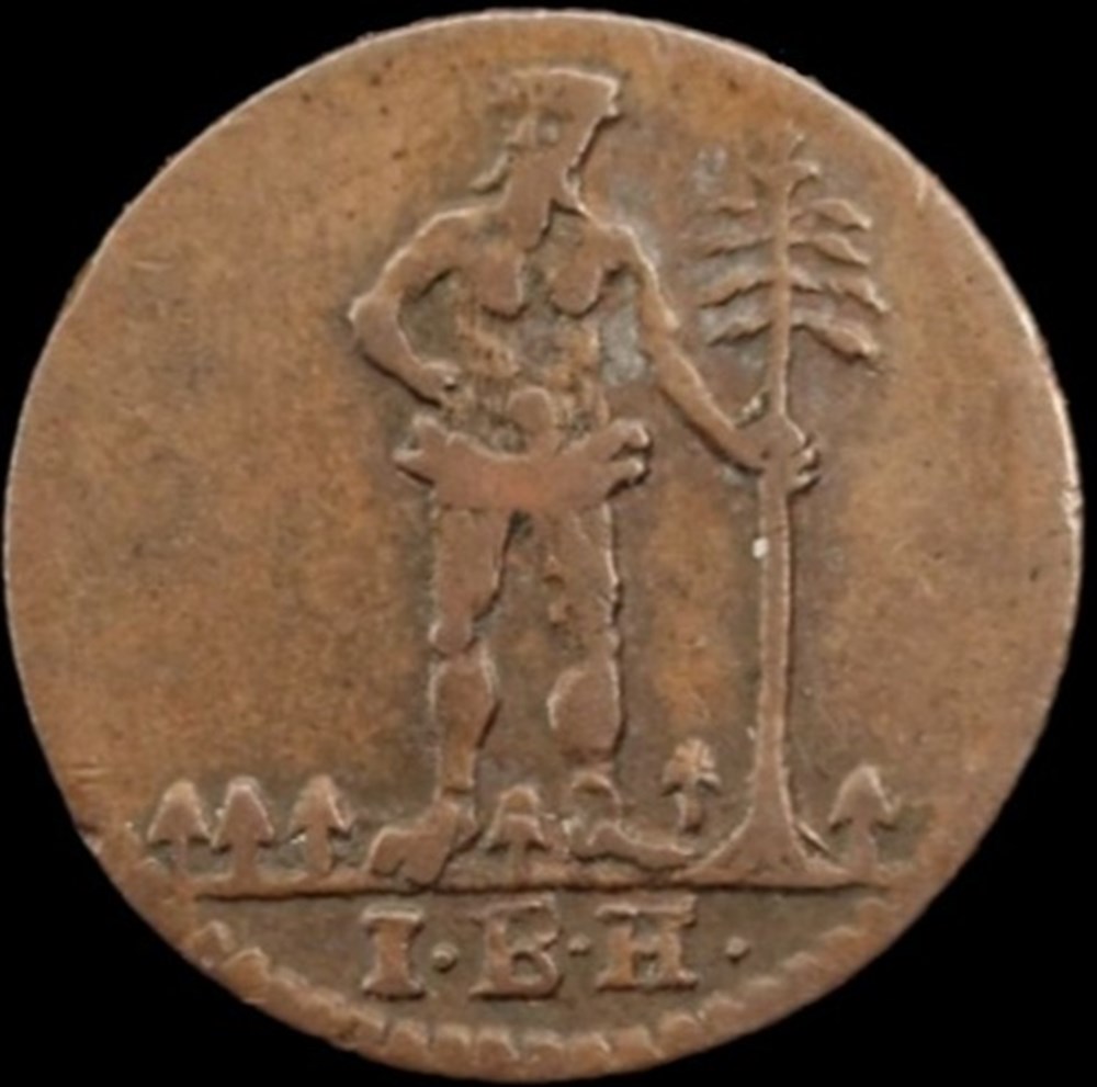 monnaies europe medievale saint empire romain germanique karl i 1 pfenning 1760 principality of brunswick wolfenbuttel