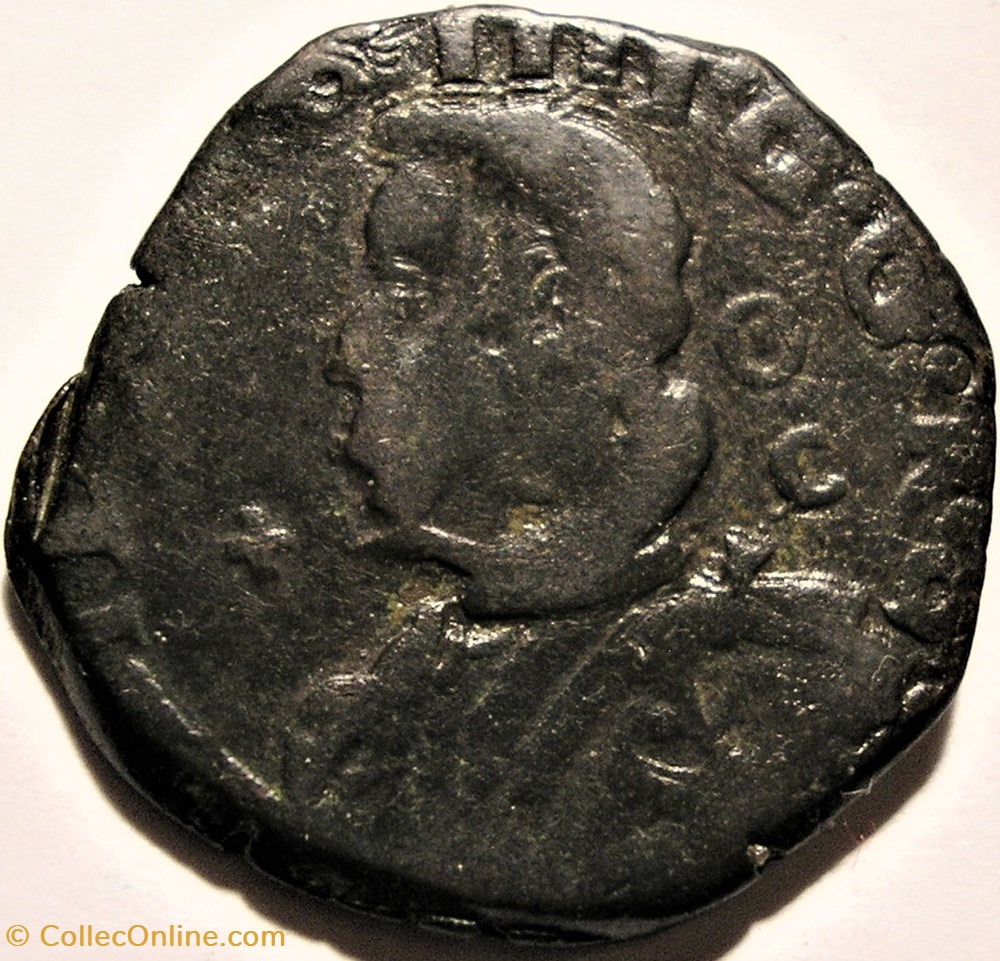 1630' Royaume de Naples, Grano - Felipe IV d'Espagne monnaies monde italie 163 royaume de naples grano felipe iv espagne