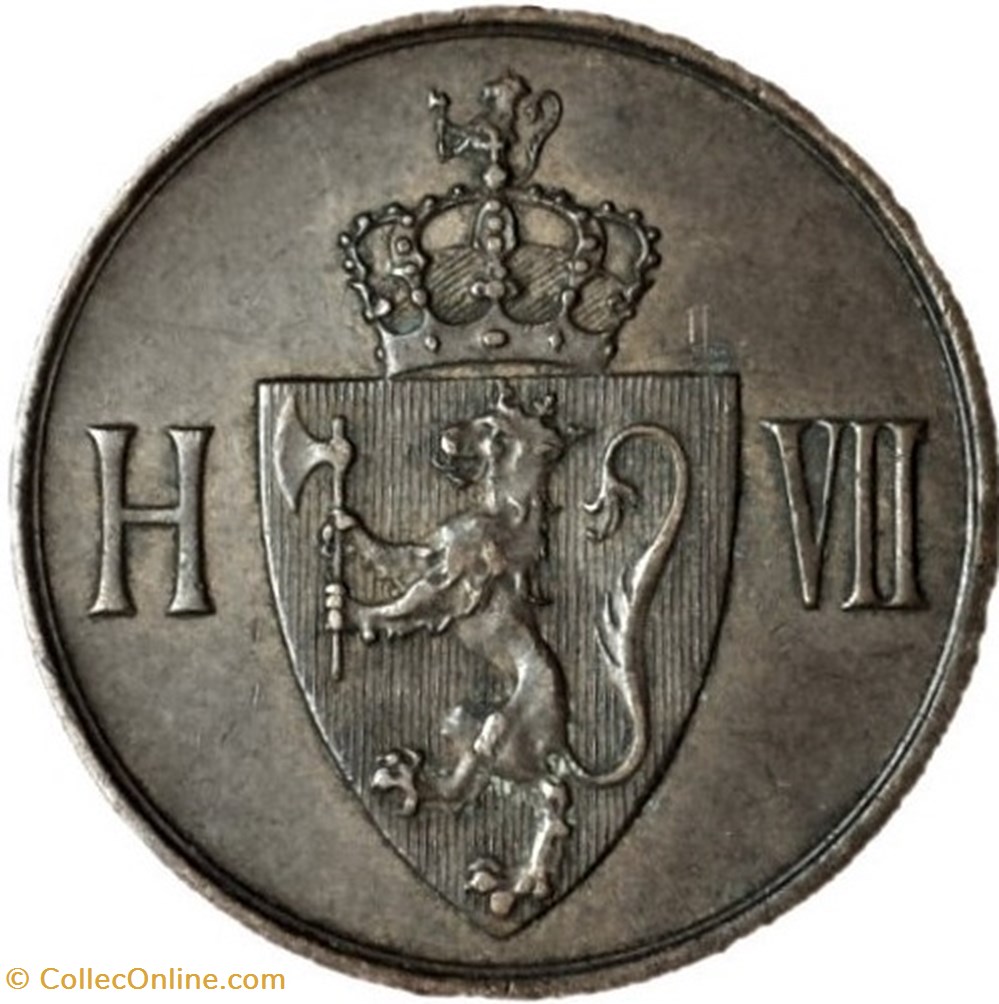 Haakon VII of Norway - 5 Øre 1907 monnaies monde norvege haakon vii of norway 5 re 1907