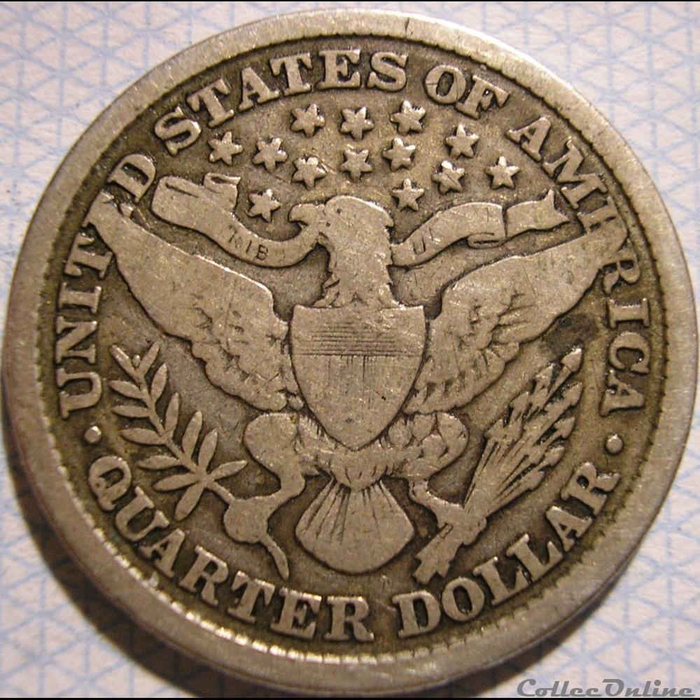 1896 Quarter Dollar monnaie monde etat uni 1896 quarter dollar