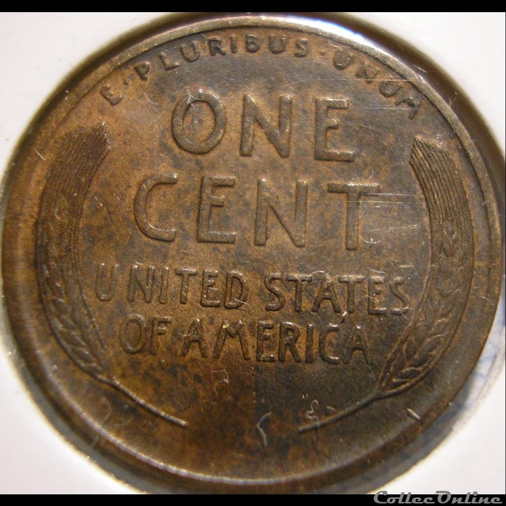 1909 One Cent 2 monnaies monde etats unis 1909 one cent
