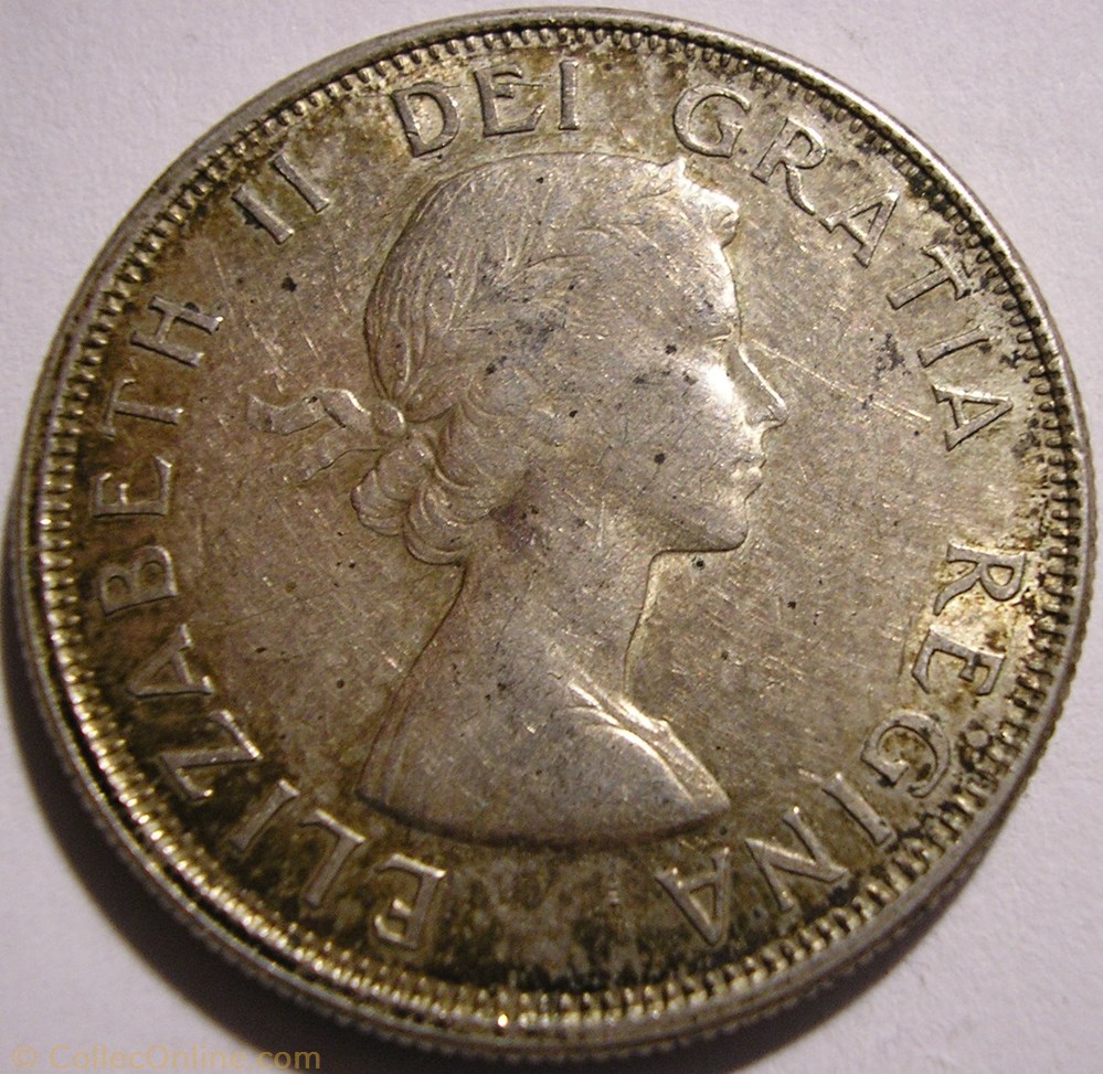 Elizabeth II - 50 Cents 1964 monnaies monde canada elizabeth ii 50 cents 1964