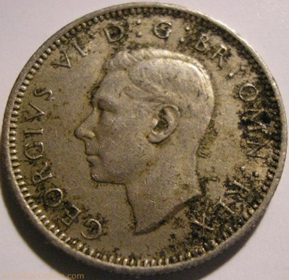 monnaie monde royaume uni george vi 6 pence 1948 great britain