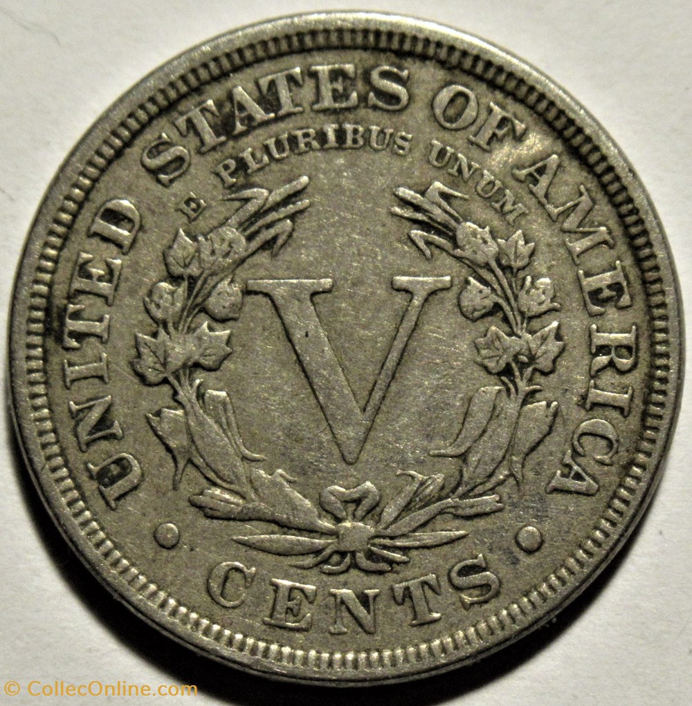 1896 5 Cents monnaies monde etats unis 1896 5 cents