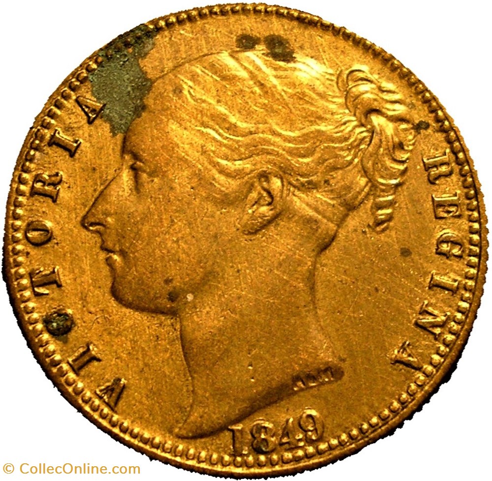 Queen Victoria - 1849 One Sovereign Model - The Prince of Wales, GB monnaies paranumismatique jetons poids queen victoria 1849 one sovereign model the prince of wales gb