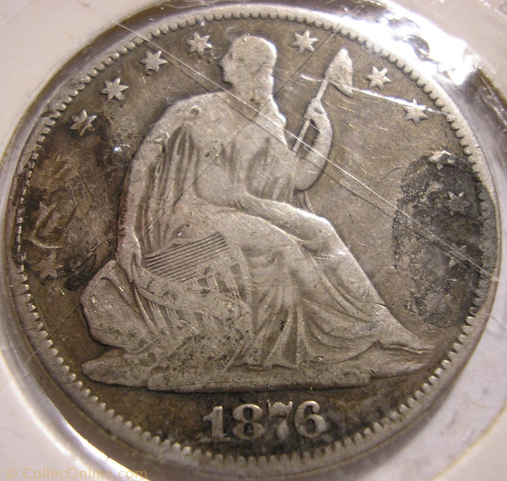 1876 Half Dollar monnaies monde etats unis 1876 half dollar
