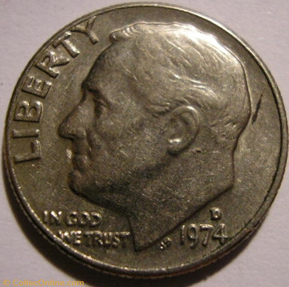 monnaie monde etat uni 1974 denver dime