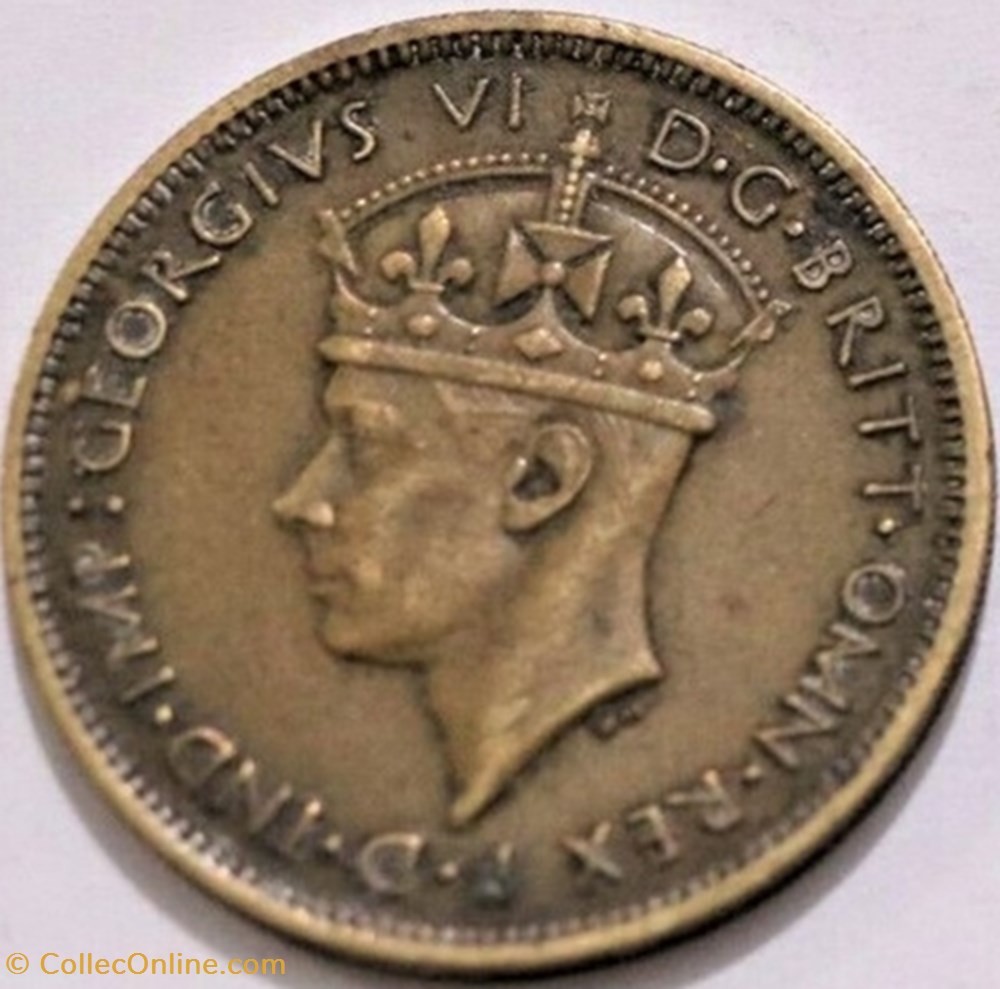 George VI - One Shilling 1939 - West Africa monnaie monde nigerium george vi one shilling 1939 west africa
