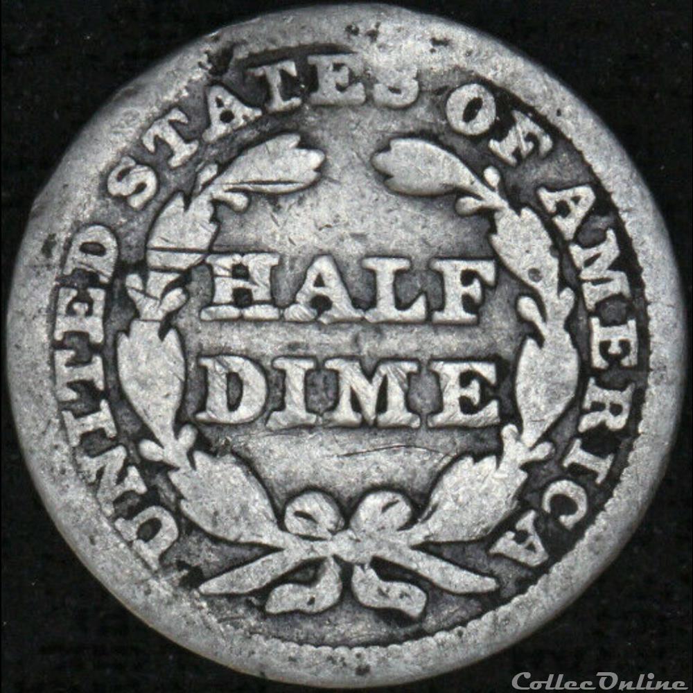 1851 Half Dime monnaies monde etats unis 1851 half dime
