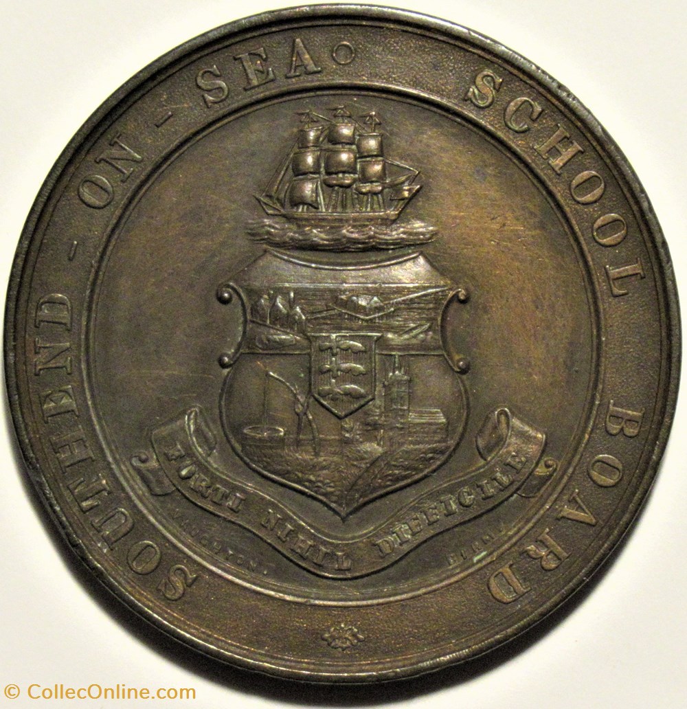 School Board Awards 1900 - Southend-on-Sea medailles royaume uni school board awards 1900 southend on sea