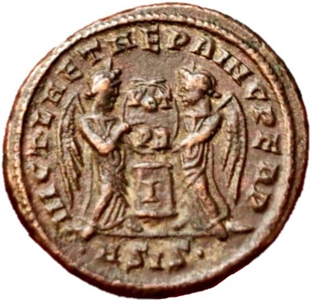 Constantinus I - c.319-320, Follis of Sisca monnaies antiques romaines imperiales et republicaines constantinus i c 319 320 follis of sisca