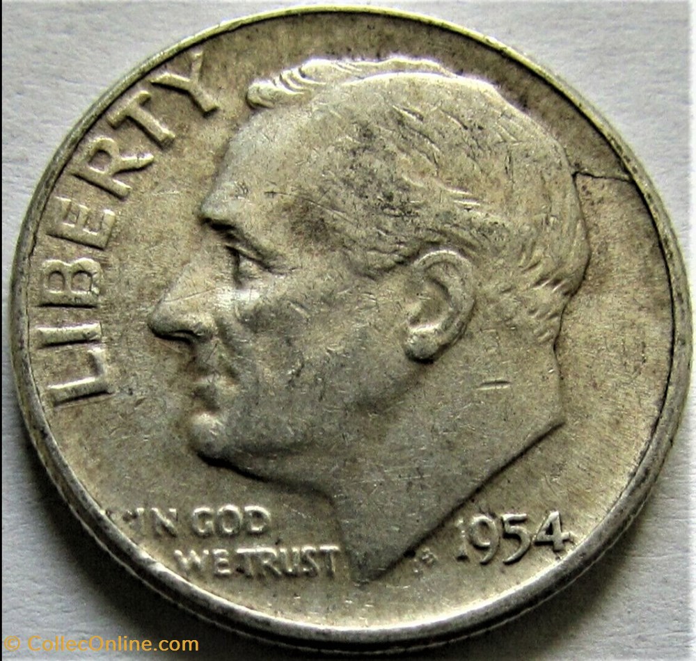 1954 Dime monnaies monde etats unis 1954 dime